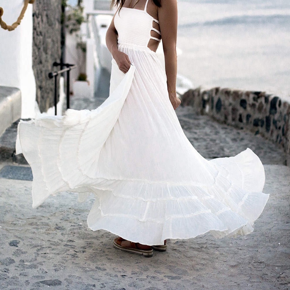 Ivory extratropical dress